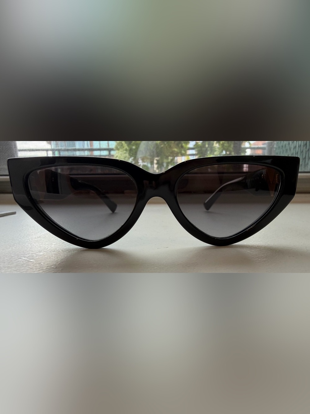 Valentino Black Cat-Eye Sunglasses